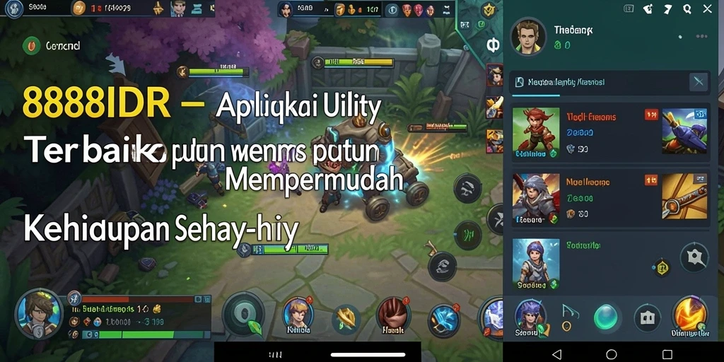 Tampilan antarmuka pengguna 888IDR yang sederhana dan efektif.