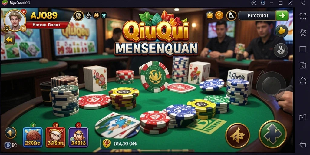 Screenshot gameplay AJO89 menampilkan pengalaman QiuQiu yang seru.