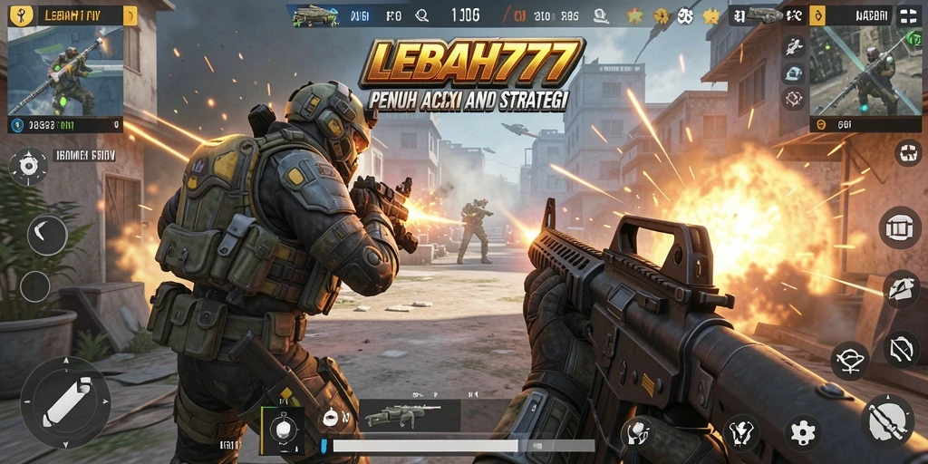 Tampilan gameplay mendebarkan dari LEBAH777 yang penuh aksi.