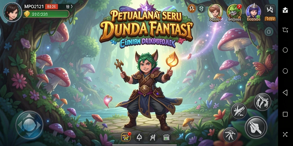 Tampilan gameplay MPO2121 yang menakjubkan di dunia petualangan.