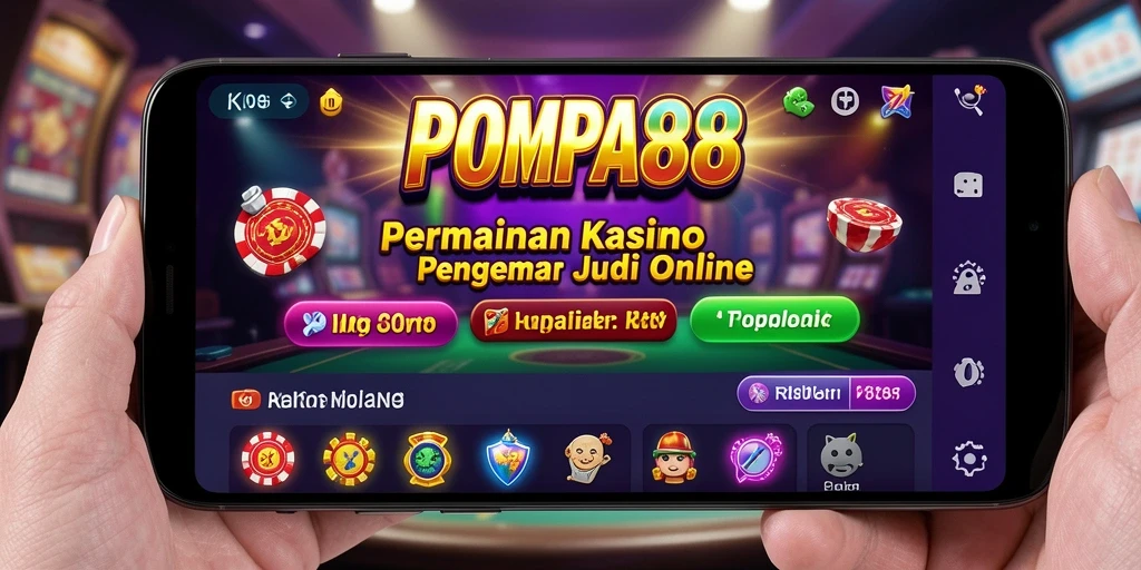 Tampilan grafis menarik dari permainan Kasino di POMPA88.