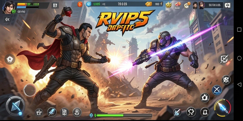 Tampilan seru dari gameplay RVIP5 dengan aksi yang mendebarkan.