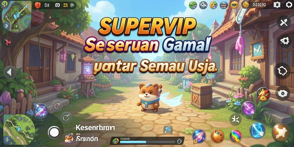 Screenshot gameplay <strong>SUPERVIP</strong> menampilkan momen seru saat bermain casual.