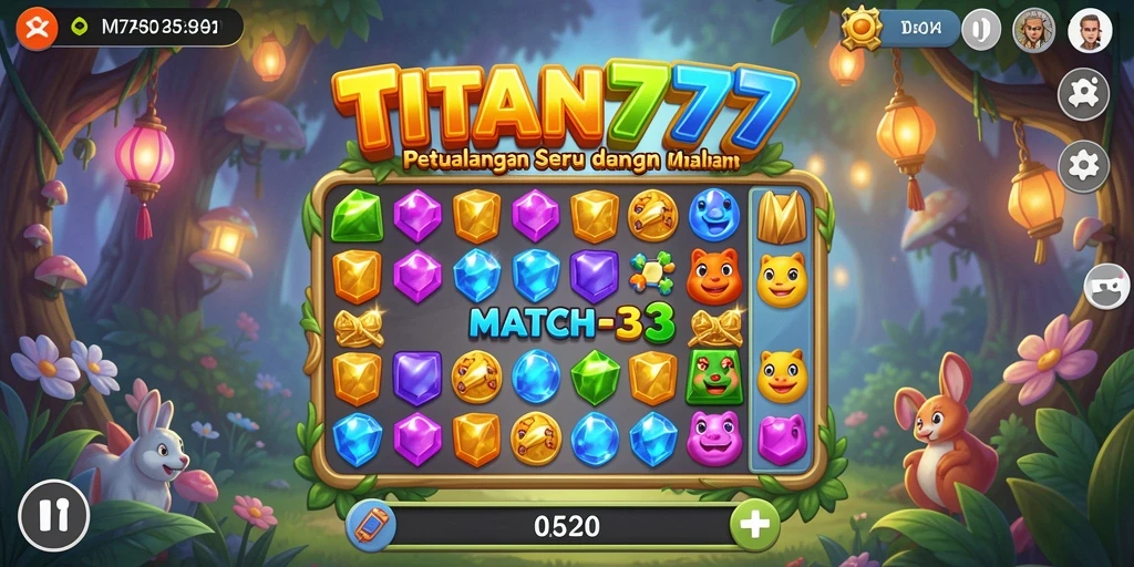 Tampilan gameplay seru dari TITAN777 yang menantang