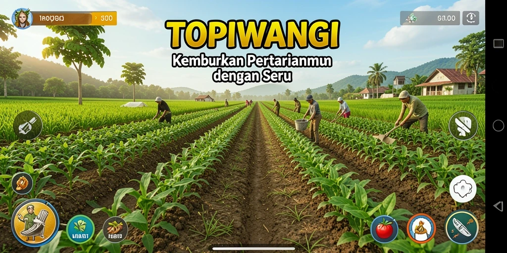 Gameplay seru di dunia pertanian TOPIWANGI.