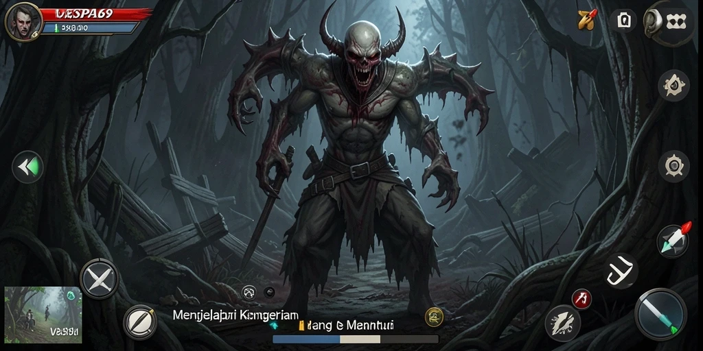 Gameplay VESPA69 yang mencekam dan penuh ketegangan.